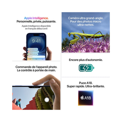 Apple iPhone 16e | White | 6.1 " | Super Retina XDR | 2532 x 1170 | A18 | Internal RAM 8 GB | 128 GB