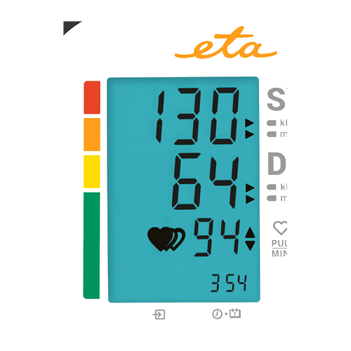 ETA | Upper Arm Blood Pressure Monitor | ETA229790000 | Memory function | Number of users 2 user(s)