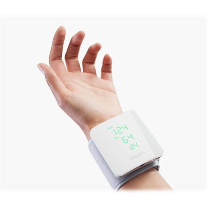 iHealth | Wrist Blood Pressure Monitor | BP7S | White | Blood pressure readings are stored on the secure