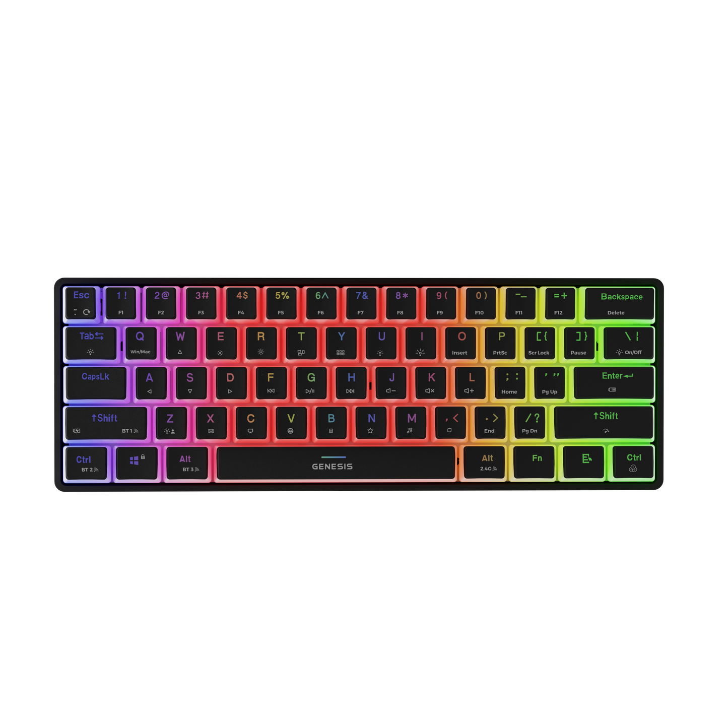 Genesis | THOR 660 G2 | Gaming keyboard | Wireless/Wired | US | Black | 2.4 GHz, Bluetooth, USB | Tactile