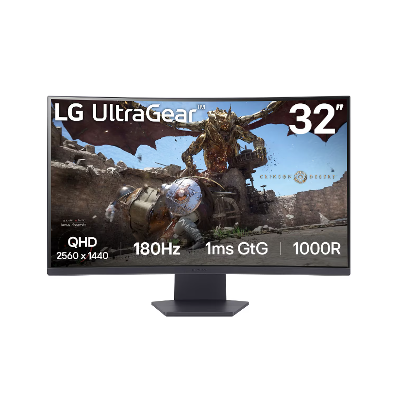 LG UltraGear | 32GS60QC-B | 32" | VA | QHD 2560 x 1440 à 180 Hz | 300 cd/m²