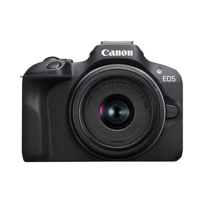 Canon EOS | R100 | RF-S 18-45mm F4.5-6.3 IS STM lens | Black
