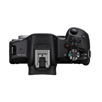 Canon EOS | R50 | RF-S 18-150mm F3.5-6.3 IS STM lens | Black