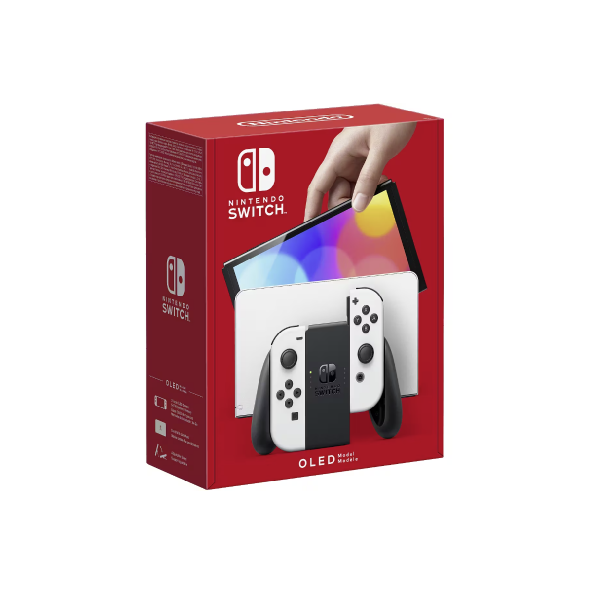 Nintendo Switch OLED | 64GB | 17.8 cm (7") | Black & White | Neon Blue & Neon Red