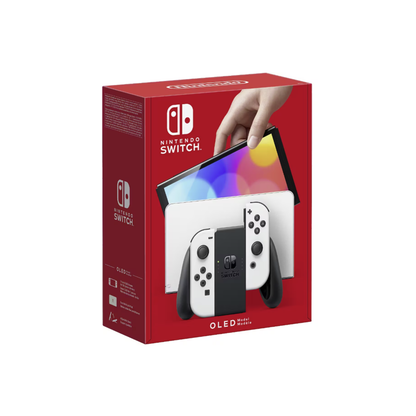 Nintendo Switch OLED | 64GB | 17.8 cm (7") | Black & White | Neon Blue & Neon Red