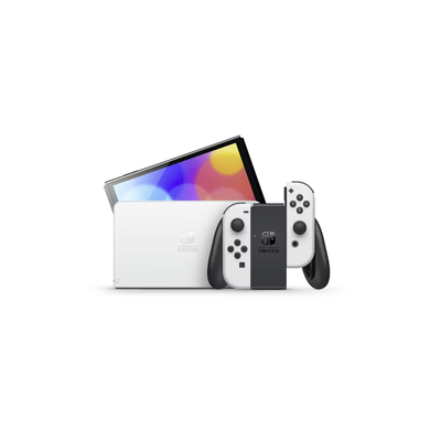 Nintendo Switch OLED | 64GB | 17.8 cm (7") | Black & White | Neon Blue & Neon Red
