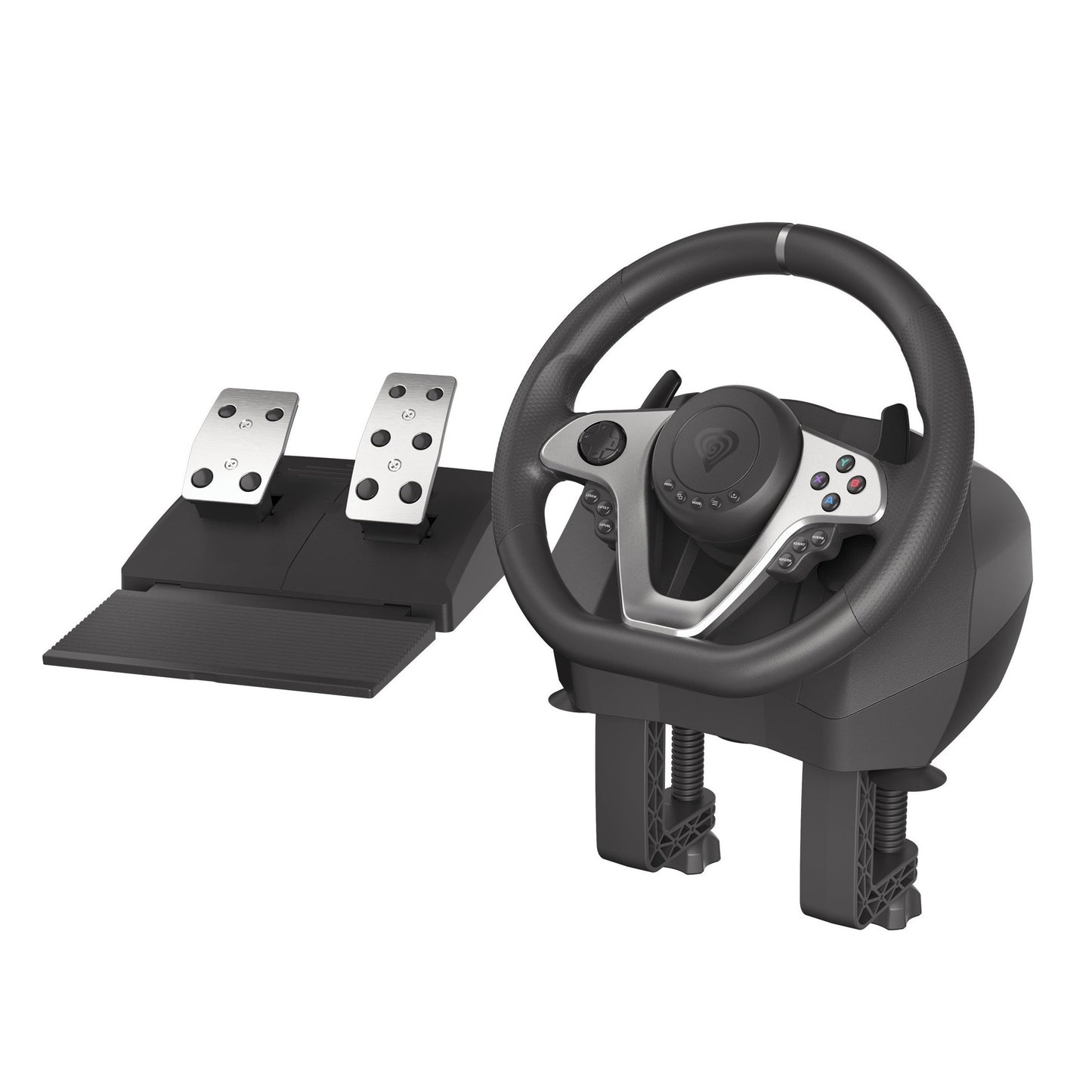 Genesis | Driving Wheel | Seaborg 400 | Silver/Black | Game racing wheel