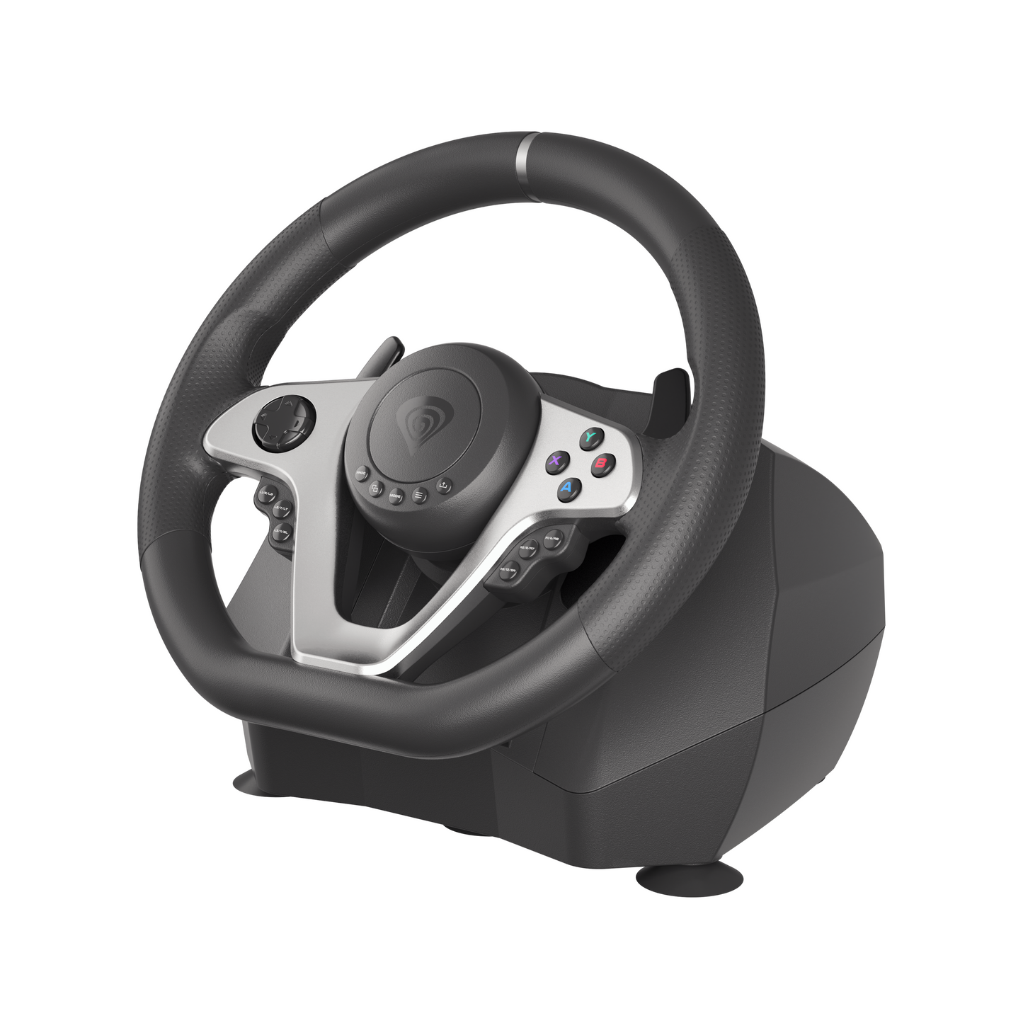 Genesis | Driving Wheel | Seaborg 400 | Silver/Black | Game racing wheel