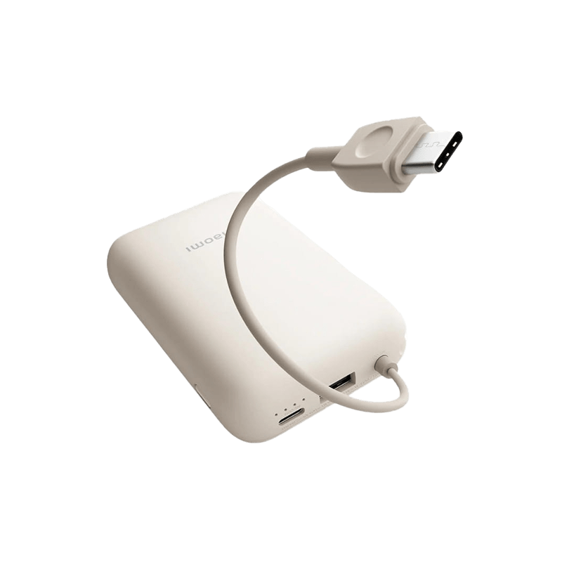 Xiaomi | Batterie externe | 10 000 mAh | 2 ports : USB et USB-C 24 broches | Beige