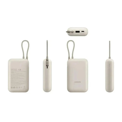 Xiaomi | Batterie externe | 10 000 mAh | 2 ports : USB et USB-C 24 broches | Beige