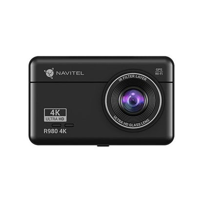 Navitel | Dashcam with Wi-Fi, GPS-informer, and digital speedometer | R980 4K | IPS display 3''; 854x480; Touchscreen | GPS (satellite) | Maps included