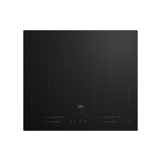 BEKO Hob | HII64720QUF2T | Induction | Number of burners/cooking zones 4 | Touch | Timer | Black