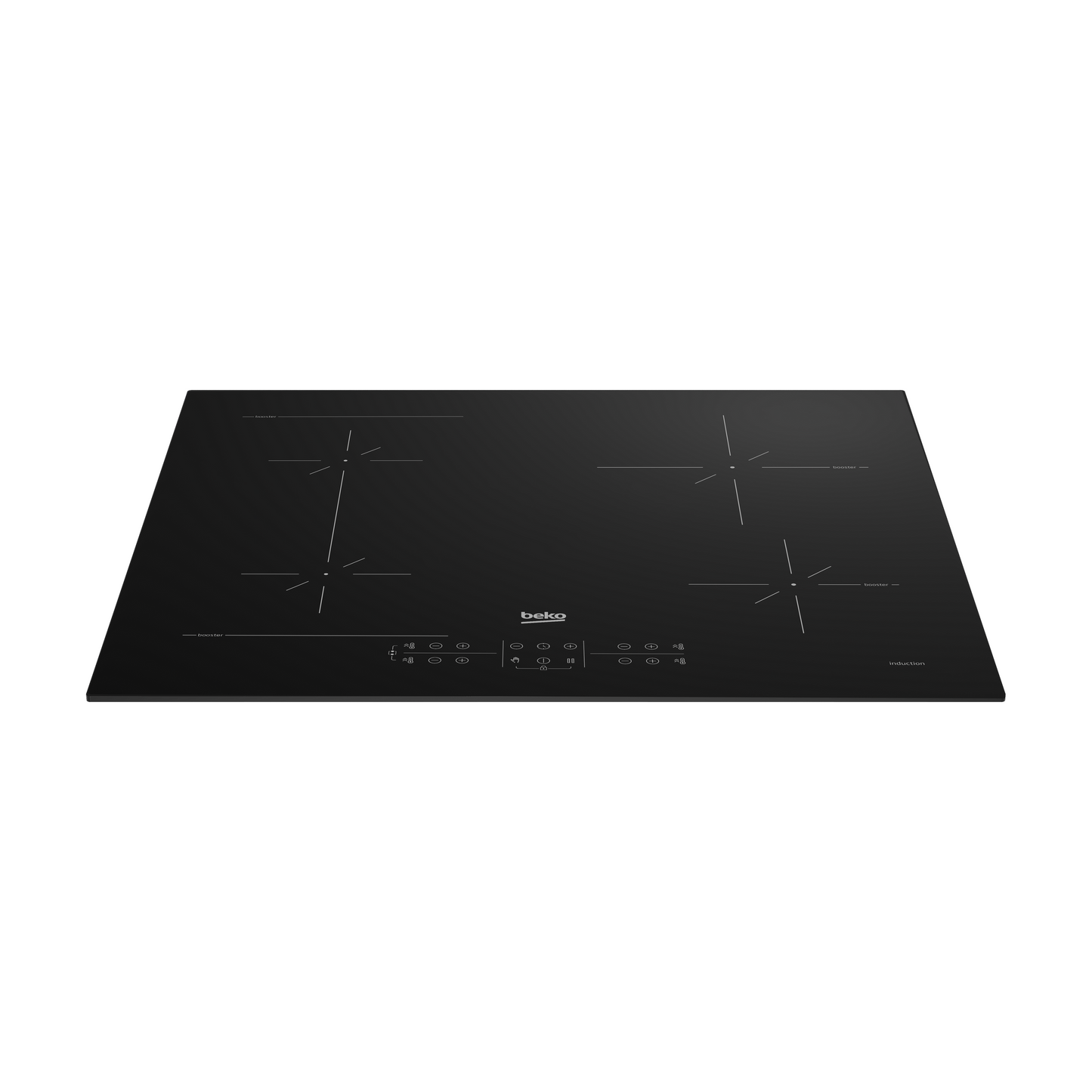 BEKO Hob | HII64200SFMT | Induction | Number of burners/cooking zones 4 | Touch | Timer | Black
