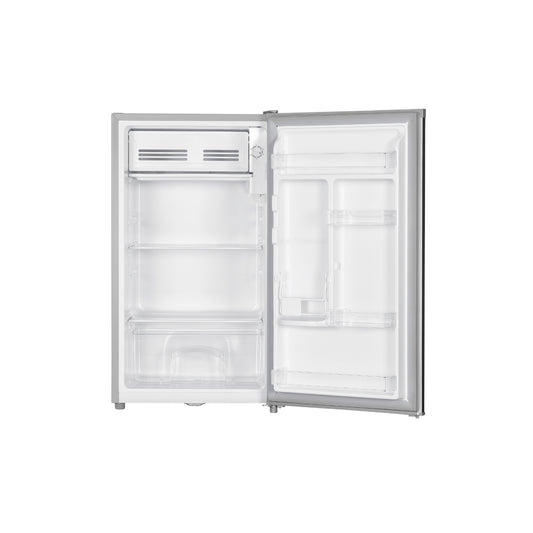 BEKO Refrigerator with freezer compartment | RS9051PN | Freestanding | 85 cm | Tabletop | Refrigerator Net Capacity 90 litres | Class E | Silver