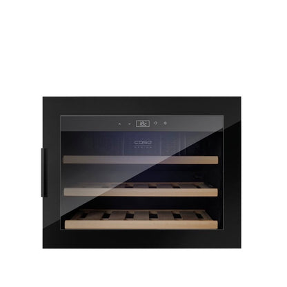 Caso | Wine cooler | WineSafe 18 EB | Energy class G | Built-in | 18 bottles | Compressor technology | Black