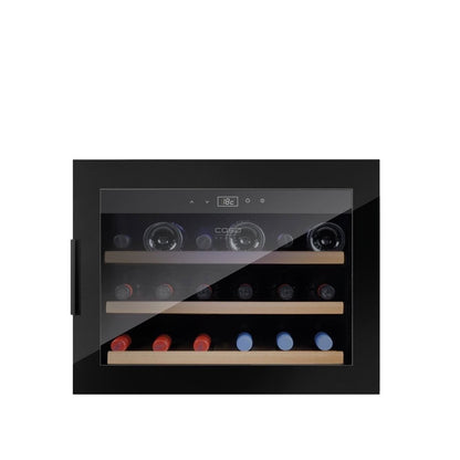 Caso | Wine cooler | WineSafe 18 EB | Energy class G | Built-in | 18 bottles | Compressor technology | Black
