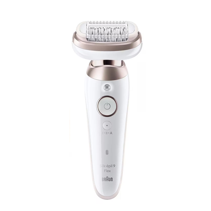 Braun Epilator | SES9-030 3D Silk-Epilk 9 Flex | Wet & Dry | White/Rose