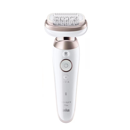Braun Epilator | SES9-030 3D Silk-Epilk 9 Flex | Wet & Dry | White/Rose