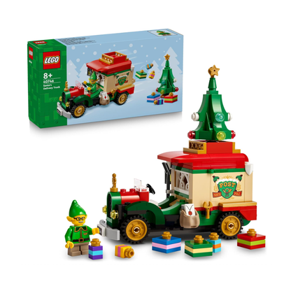 LEGO Santa Claus Van - Colourful Toy Car with Christmas Tree | Gifts | Decorations | 40746 | 8+