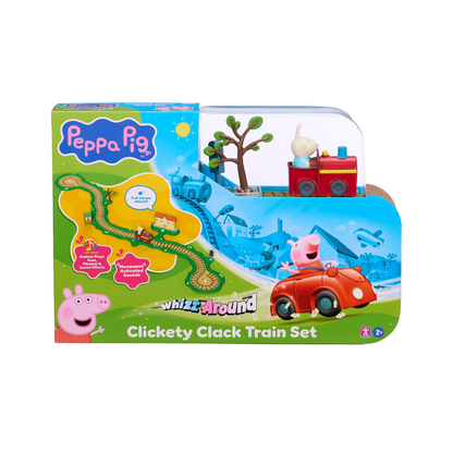 Peppa Pig Whizz Around Clickety Clack Train Set | 3+