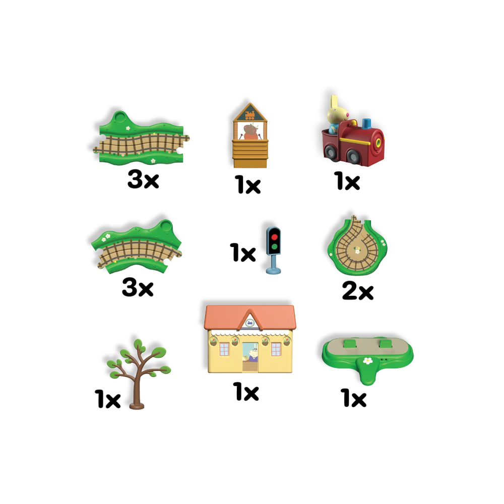 Peppa Pig Whizz Around Clickety Clack Train Set | 3+