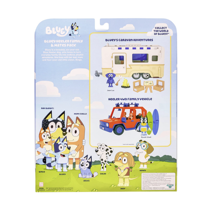 BlueY Set of 8 Family & Friends Figures |  6.4-7.6 cm | 3+