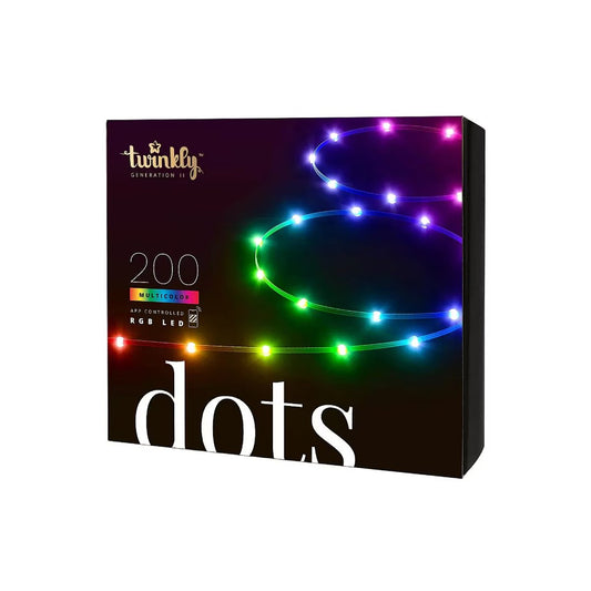 Twinkly | Dots LED Light String | 200 LEDs | RGB | 10 m | Transparent