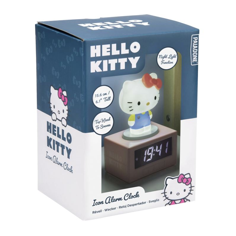 Paladone Hello Kitty Alarm Clock with Night Light