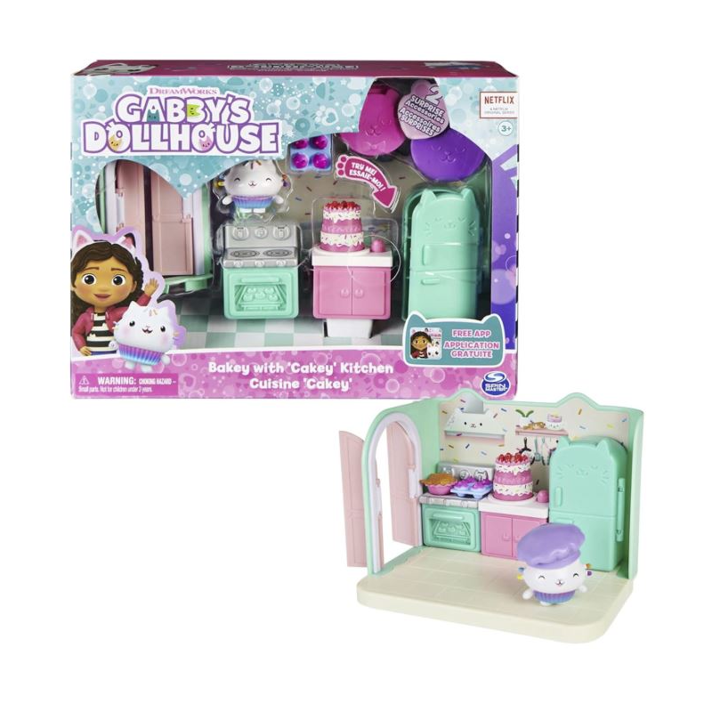 Gabby's Dollhouse Deluxe Room | Bakey with Cakey Kitchen | Cuisine Cakey | 3+