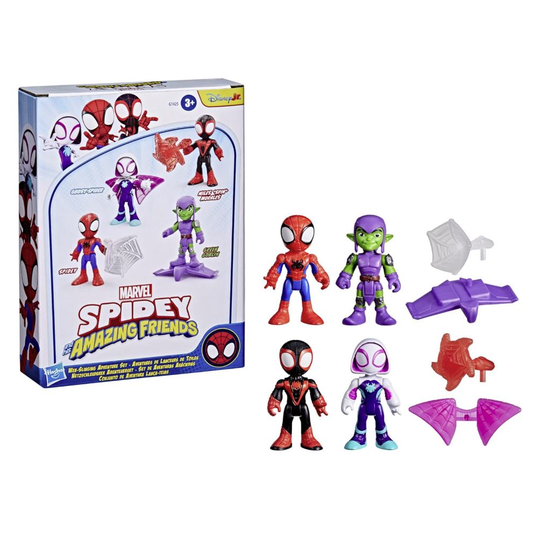 Marvel Spidey and His Amazing Friends | 3" Moving Figures Set | 3+