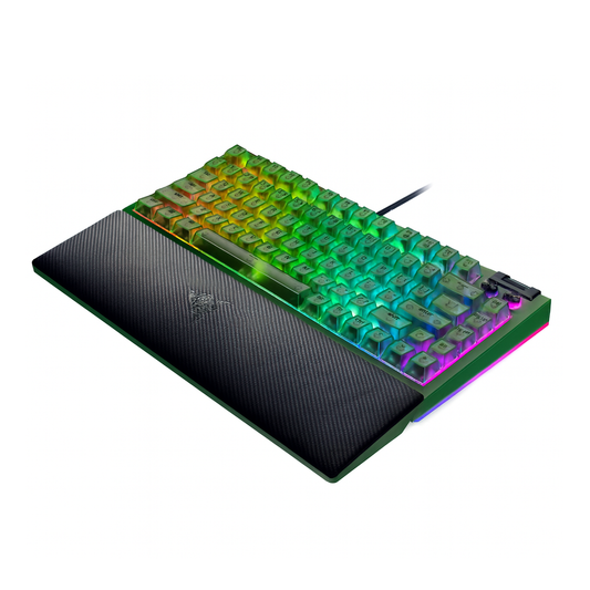 Razer BlackWidow V4 75% | Mechanical Gaming keyboard | Wired | US | Phantom Green Edition