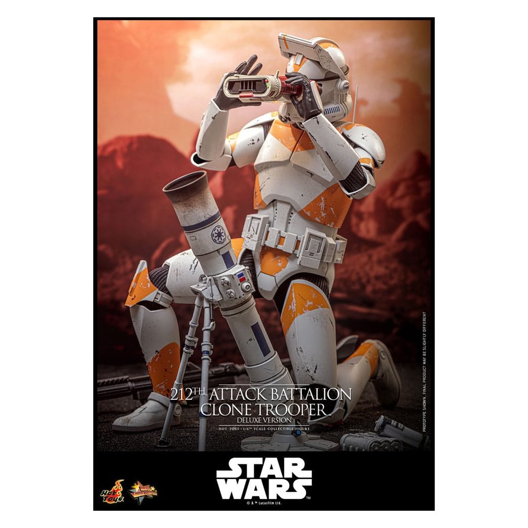 Star Wars: The Clone Wars Action Figure 1/6 212th Attack Battalion Clone Trooper Deluxe Version 30 cm