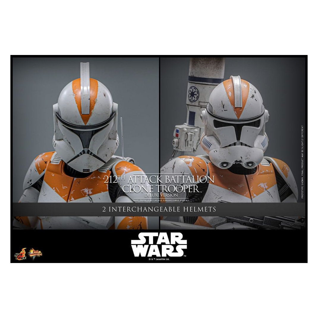 Star Wars: The Clone Wars Action Figure 1/6 212th Attack Battalion Clone Trooper Deluxe Version 30 cm