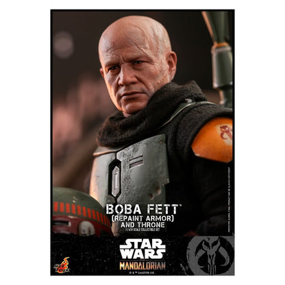 Star Wars: The Mandalorian Action Figure 1/6 Boba Fett Repaint Armor and Throne Special Edition 30 cm