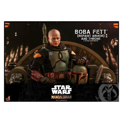 Star Wars: The Mandalorian Action Figure 1/6 Boba Fett Repaint Armor and Throne Special Edition 30 cm