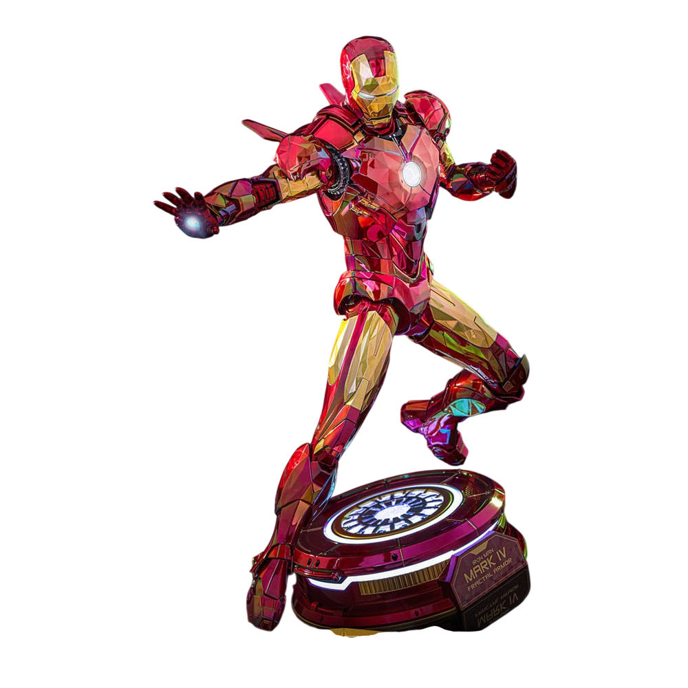 Iron Man Movie Masterpiece Diecast Action Figure 1/6 Iron Man Mark VI (Fractal Armor) Hot Toys Exclusive 33 cm