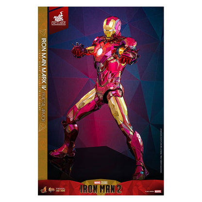 Iron Man Movie Masterpiece Diecast Action Figure 1/6 Iron Man Mark VI (Fractal Armor) Hot Toys Exclusive 33 cm
