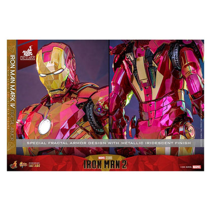 Iron Man Movie Masterpiece Diecast Action Figure 1/6 Iron Man Mark VI (Fractal Armor) Hot Toys Exclusive 33 cm