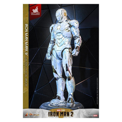 Iron Man 2 Movie Masterpiece Diecast Action Figure 1/6 Iron Man Mark IV (Sub-Zero Fractal Armor) Hot Toys Exclusive 33 cm