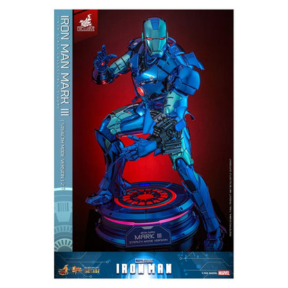 Iron Man Movie Masterpiece Diecast Action Figure 1/6 Iron Man Mark III (Stealth Mode Ver.) 2.0 Hot Toys Exclusive 33 cm