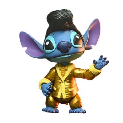 Lilo & Stitch Action Figure Ultimate Gold Suit Elvis Stitch 18 cm