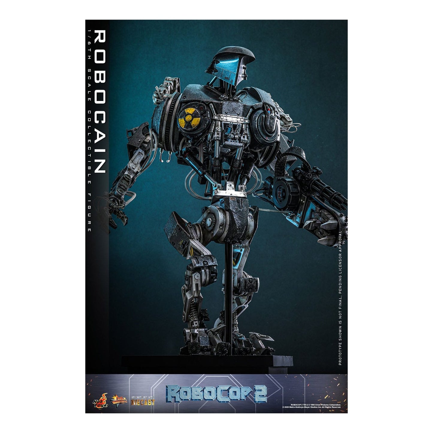 RoboCop 2 Movie Masterpiece Diecast Action Figure 1/6 RoboCain 40 cm