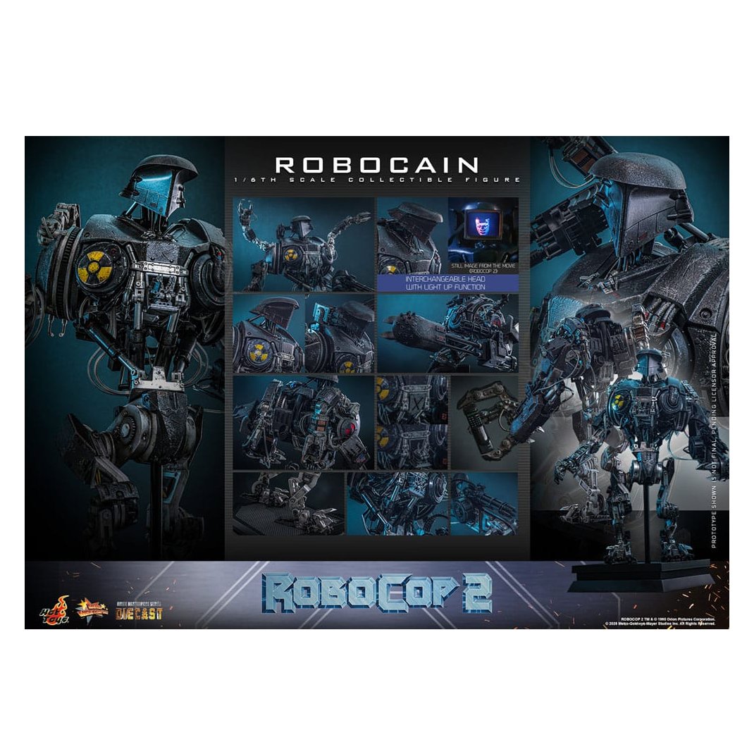 RoboCop 2 Movie Masterpiece Diecast Action Figure 1/6 RoboCain 40 cm