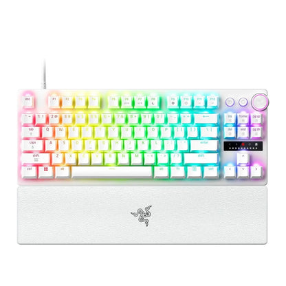 Razer Huntsman V3 Pro Tenkeyless 8KHz | Gaming keyboard | Wired | US | White | Razer Analog Optical Switch Gen-2