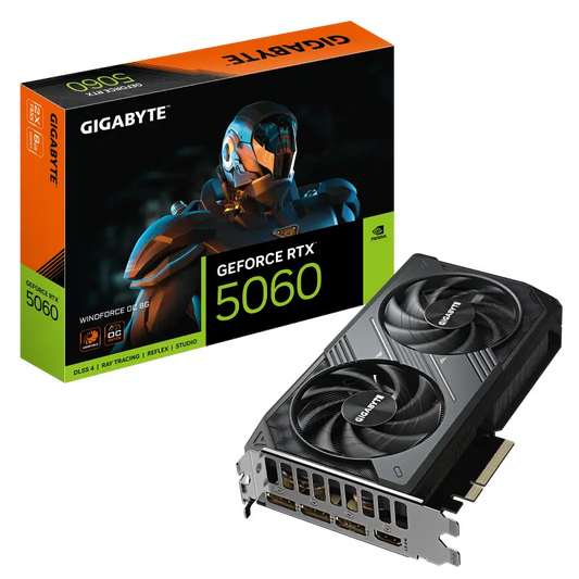 Gigabyte GeForce RTX 5060 WINDFORCE OC 8G | NVIDIA GeForce RTX 5060 | 8 GB