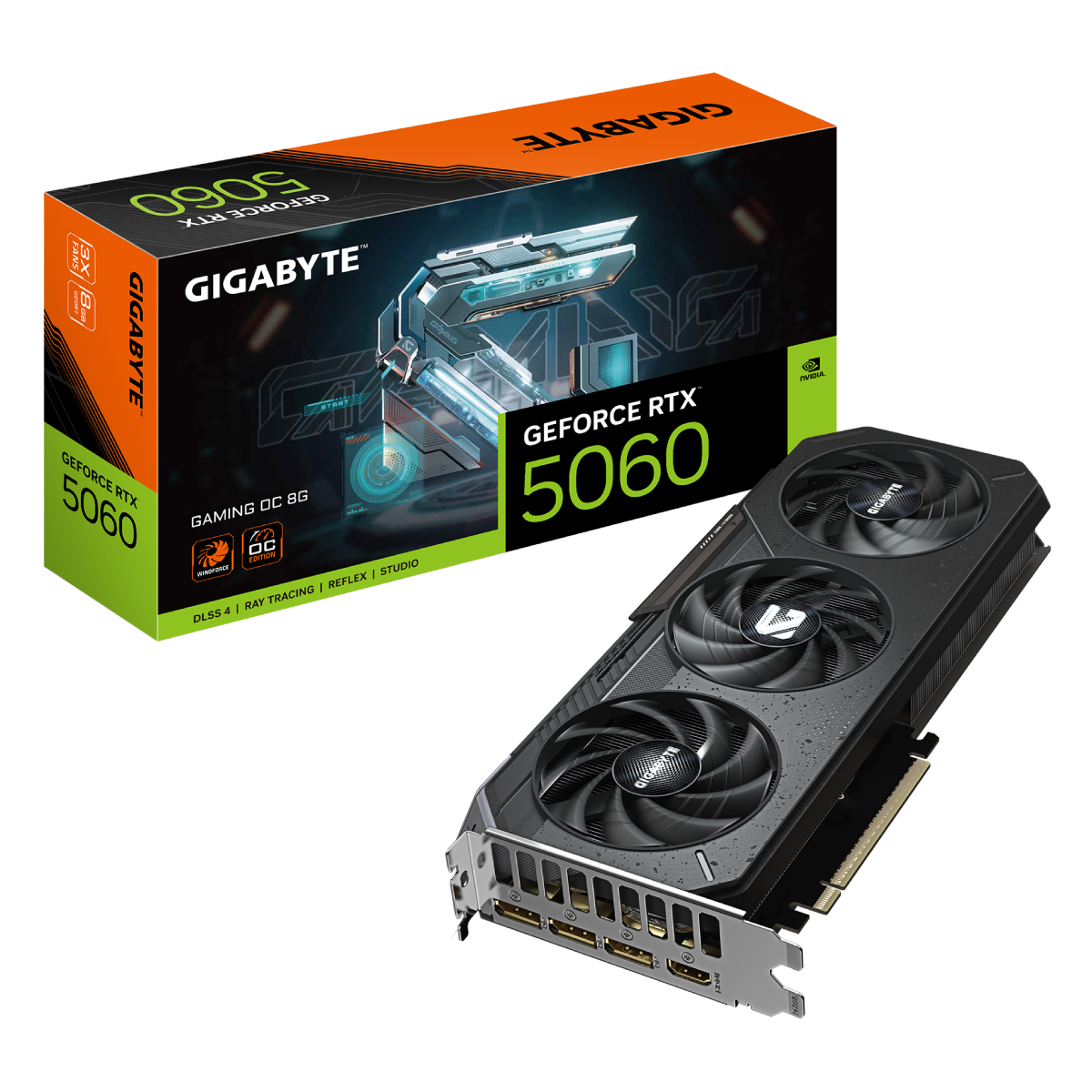 Gigabyte GeForce RTX 5060 GAMING OC 8G | NVIDIA GeForce RTX 5060 | 8 GB