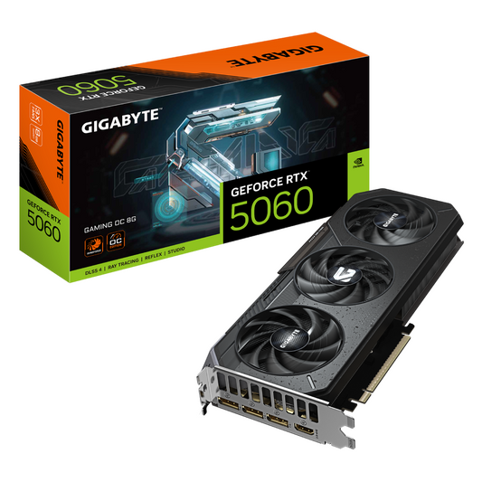 Gigabyte GeForce RTX 5060 GAMING OC 8G | NVIDIA GeForce RTX 5060 | 8 GB