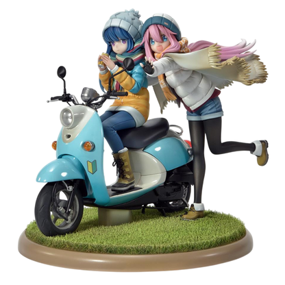 Laid-Back Camp Prisma Wing PVC Statue 1/7 Nadeshiko Kagamihara & Rin Shima 24 cm