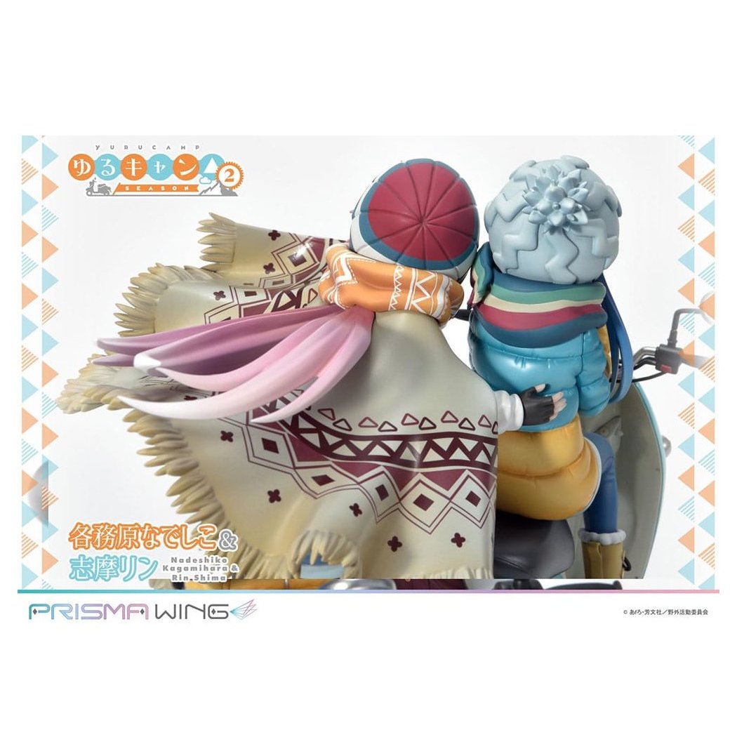 Laid-Back Camp Prisma Wing PVC Statue 1/7 Nadeshiko Kagamihara & Rin Shima 24 cm