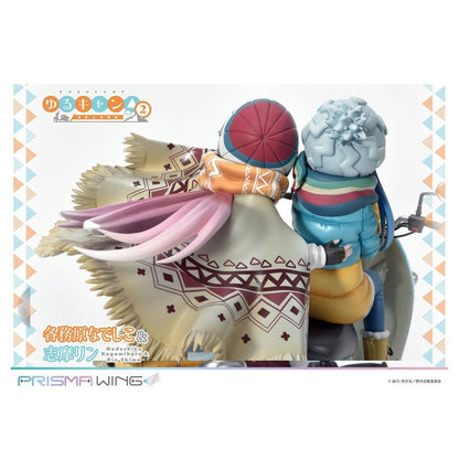 Laid-Back Camp Prisma Wing PVC Statue 1/7 Nadeshiko Kagamihara & Rin Shima 24 cm